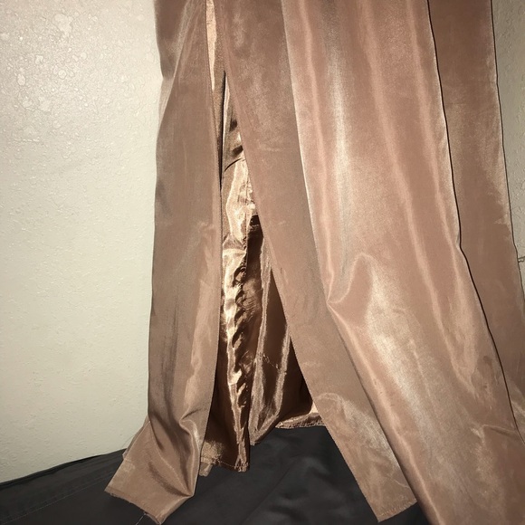 Esley | Nude peach evening dress - Picture 13 of 14